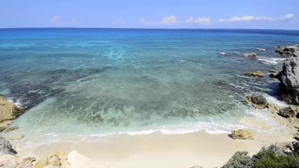 Vista Panorámica Desde Los Acantilados Isla Mujeres — Vídeos de Stock