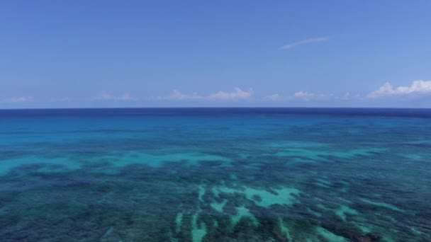 Vista Panoramica Isla Mujeres Dalle Scogliere Punta Sur — Video Stock