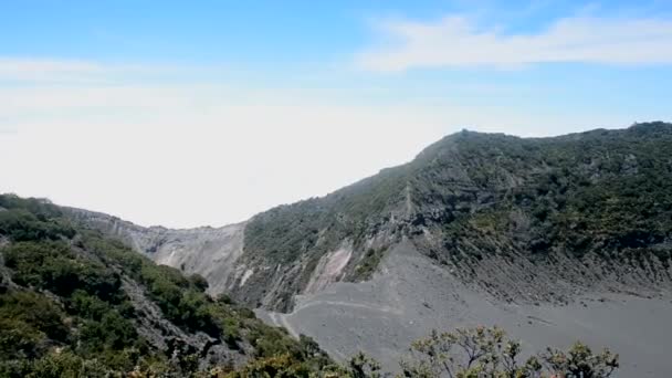 Вулкан Иразу Коста Рике — стоковое видео
