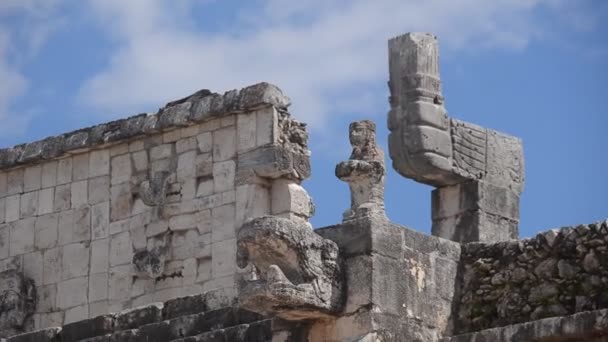 Tempio Dei Guerrieri Chichen Itza — Video Stock