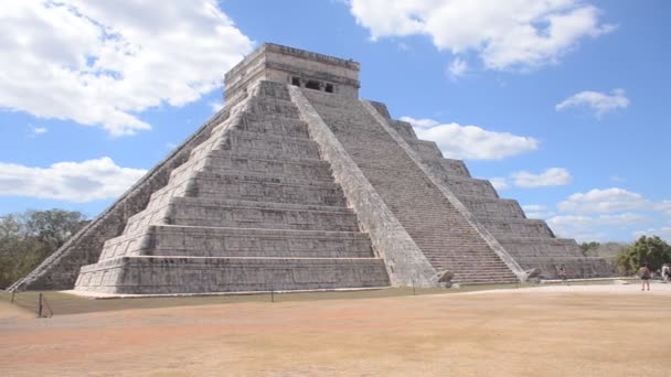 Kasteel Kukulkcan Chichen Itza — Stockvideo