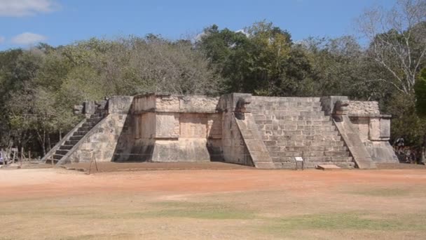 Venus Platform Bij Chichen Itza — Stockvideo