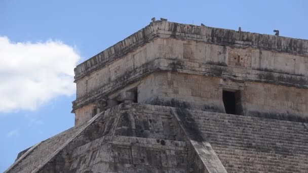 Castillo Kukulkcan Chichén Itzá — Vídeos de Stock