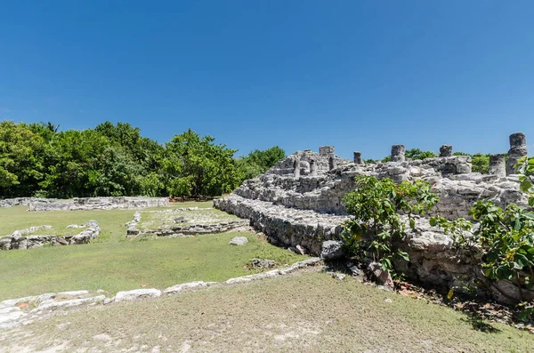 Ancient Ruins of El Rey in Cancun, Mexico — Stock Photo, Image