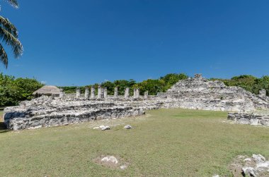 Cancun, Meksika'da El Rey Antik Kalıntıları