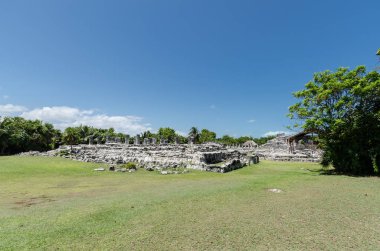 Cancun, Meksika'da El Rey Antik Kalıntıları