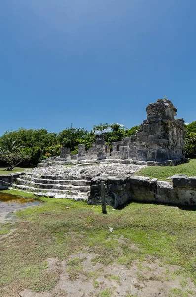 Ősi romjai el Rey Cancunban, Mexikó — Stock Fotó
