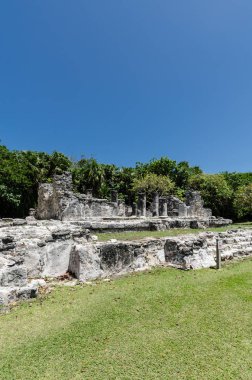 Cancun, Meksika'da El Rey Antik Kalıntıları