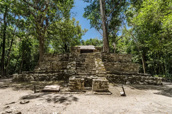 Archeologická naleziště muyil v Quintana Roo, Mexiko — Stock fotografie
