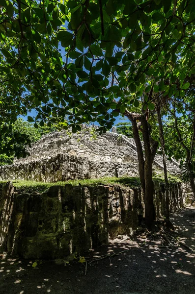 Αρχαιολογικός χώρος σαν Μιγκελίδου στο Κανκούν, Μεξικό — Φωτογραφία Αρχείου