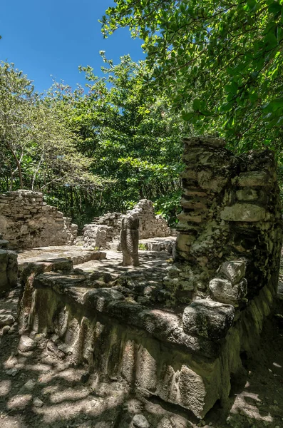 San Miguelito Archaeology Site in Cancun, Mexico — Stock Photo, Image