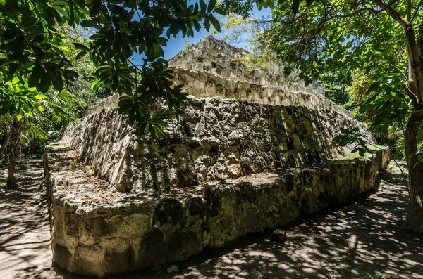 San Miguelito Archaeology Site em Cancun, México — Fotografia de Stock