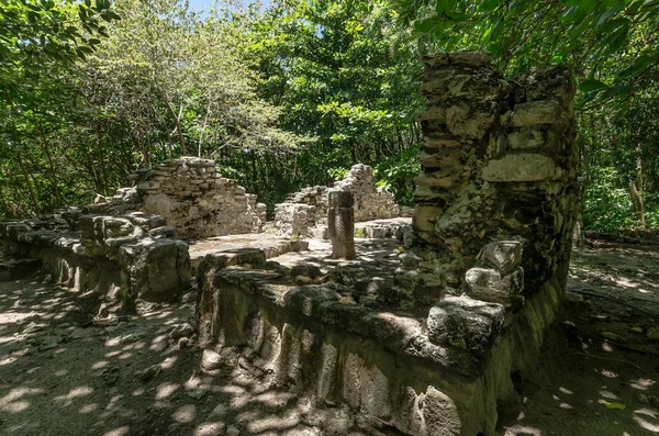 Site archéologique de San Miguelito à Cancun, Mexique — Photo