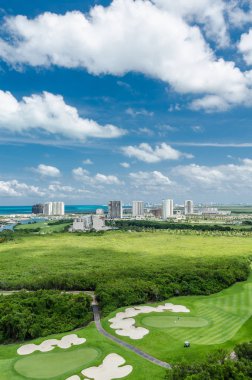 Cancun City, Meksika'da golf sahası