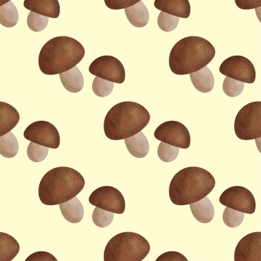 Mantar orman desen çizimi bırakır