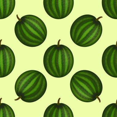 Karpuz çilek çizim şekil