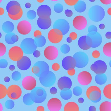 Renkli nokta dairelerinin vektör deseni