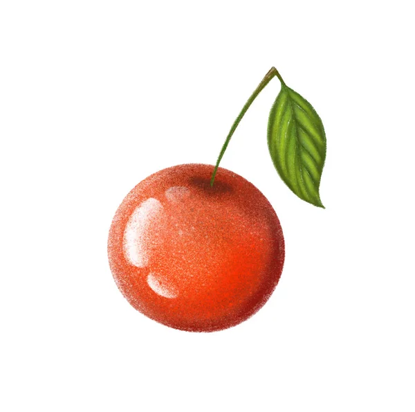 Cherry Érett Bogyó Minta Művészet — Stock Fotó