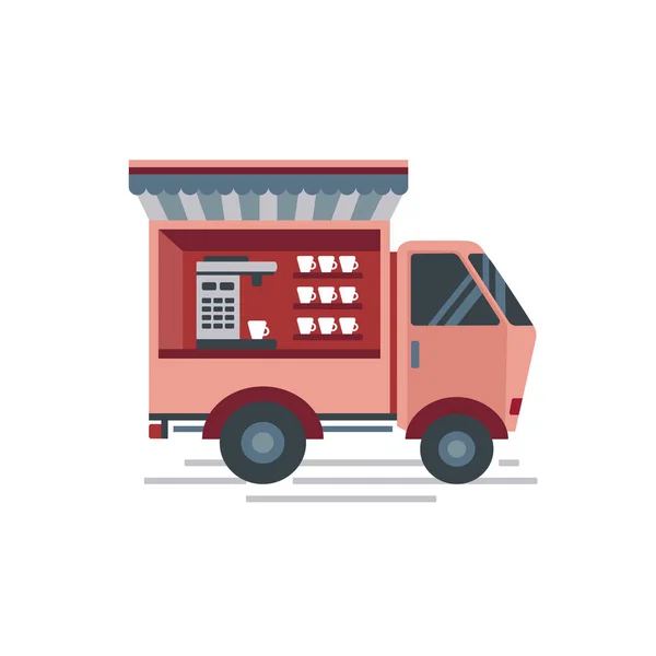 Vektor Illustration Von Business Auto Kaffee Tee — Stockvektor