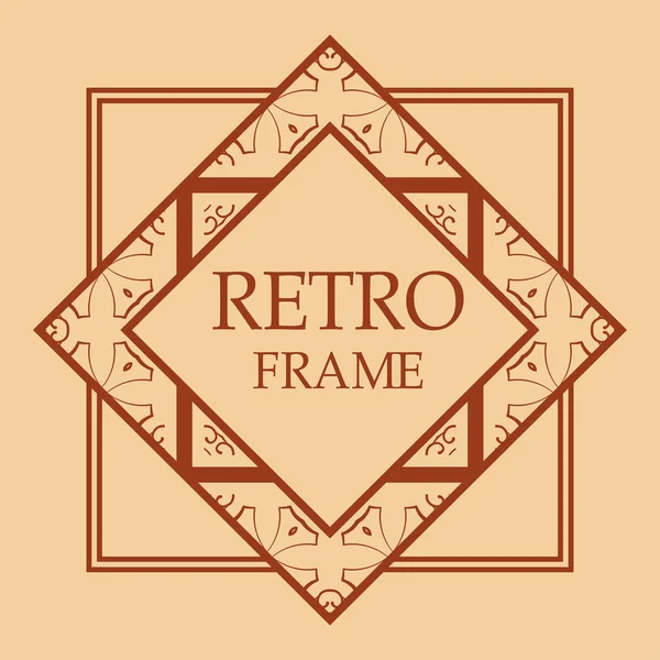 Art deco frame — Stock Vector