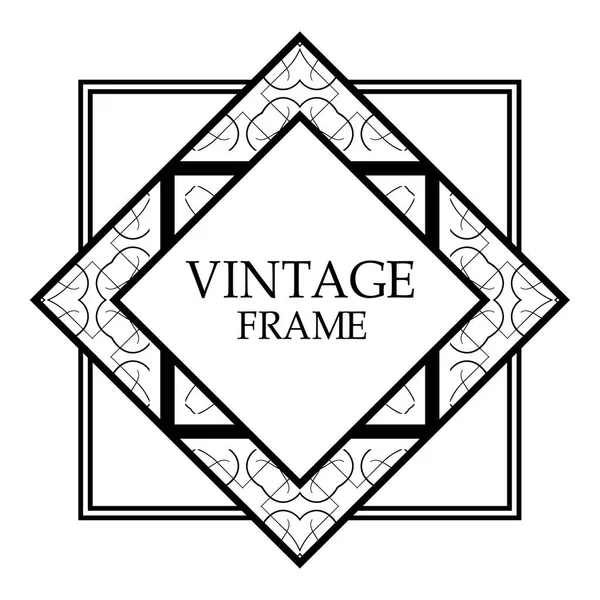 Cadre rétro vintage — Image vectorielle