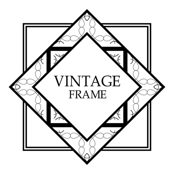 Vintage retro quadro — Vetor de Stock