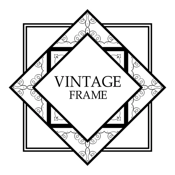 Vintage retro quadro — Vetor de Stock
