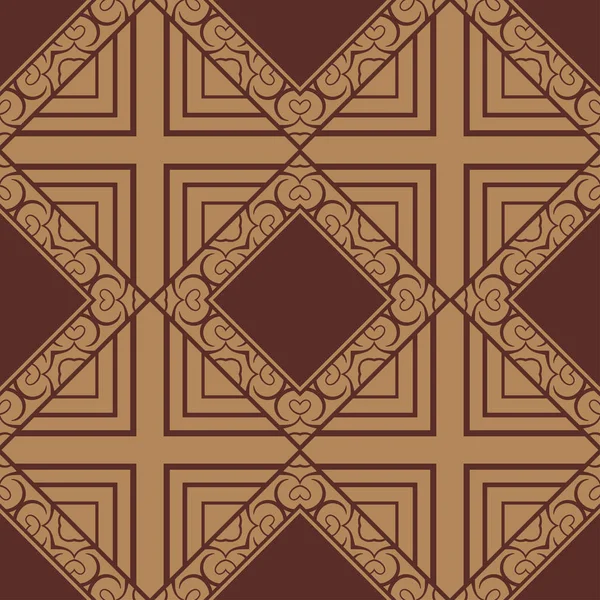 抽象的なヴィンテージ幾何学的な壁紙パターンシームレスな背景 ベクターイラスト — ストックベクタ