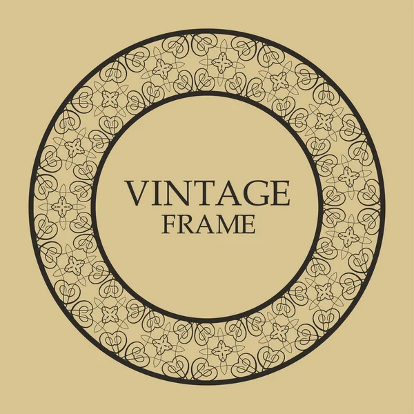 Vintage retro frame — Stock Vector