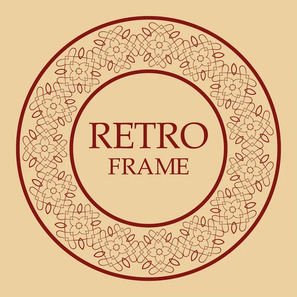 Vintage retro frame — Stockvector