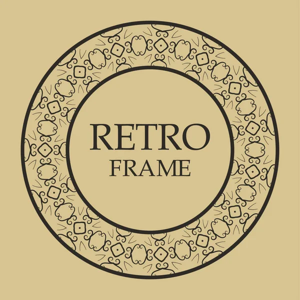 Vintage retro frame — Stock Vector