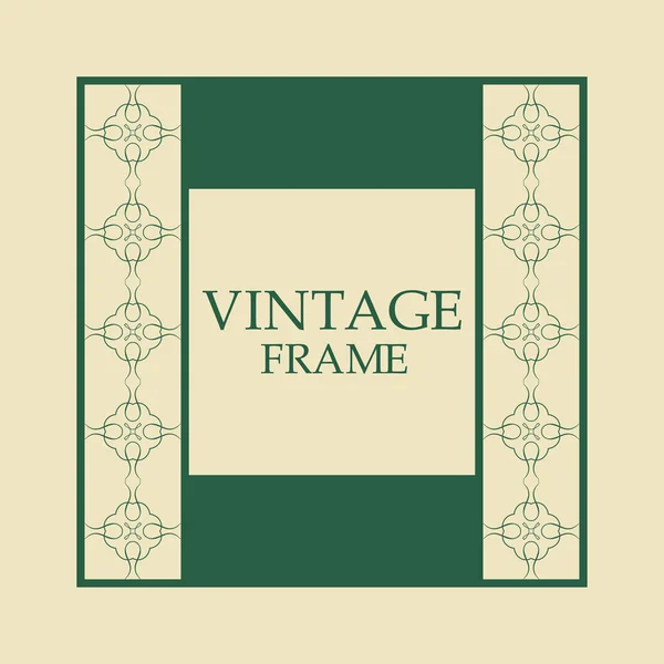 Retro ornamental frame — Stock Vector