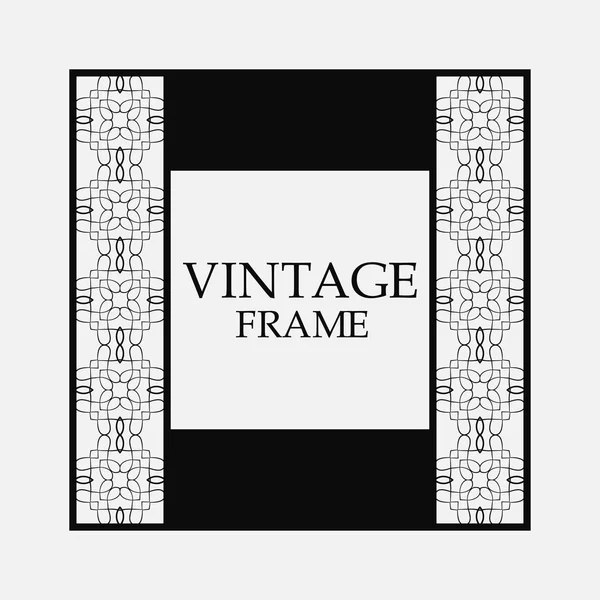 Quadro ornamental retro — Vetor de Stock