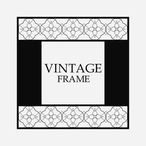 Quadro ornamental retro — Vetor de Stock