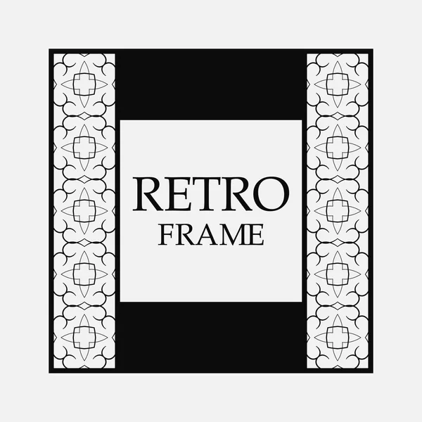 Retro ramki ozdobne — Wektor stockowy