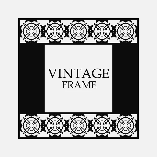 Retro ornamental frame — Stock Vector