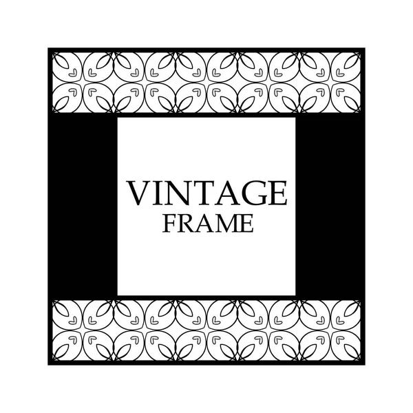 Quadro ornamental retro —  Vetores de Stock