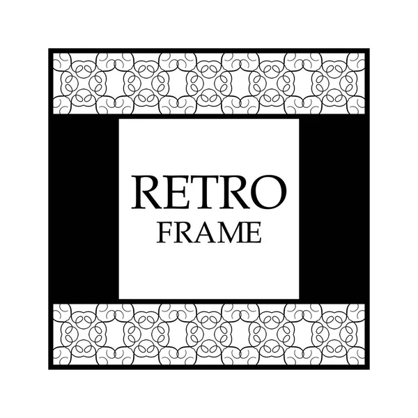 Marco ornamental retro — Vector de stock