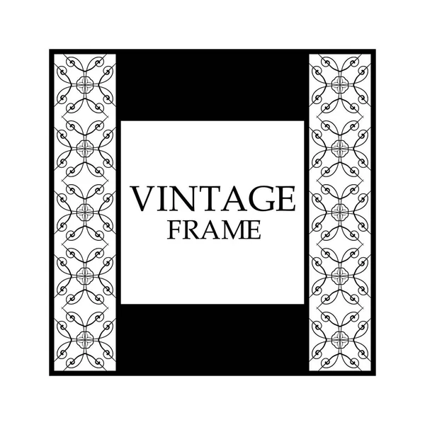 Retro ornamental frame — Stock Vector