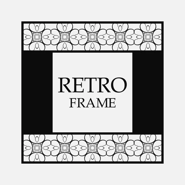 Marco ornamental retro — Vector de stock