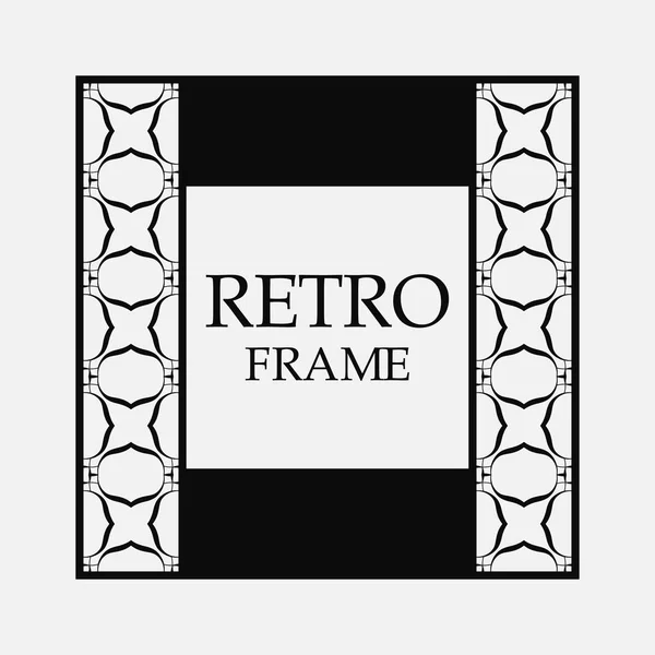 Marco ornamental retro — Vector de stock