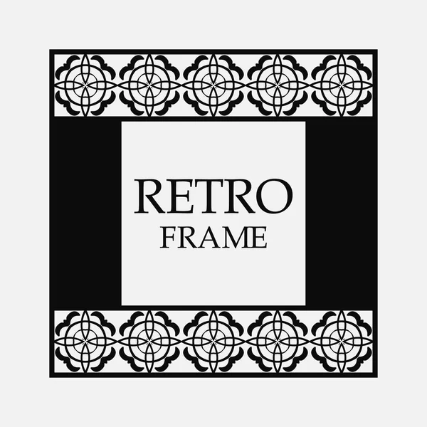 Marco ornamental retro — Vector de stock