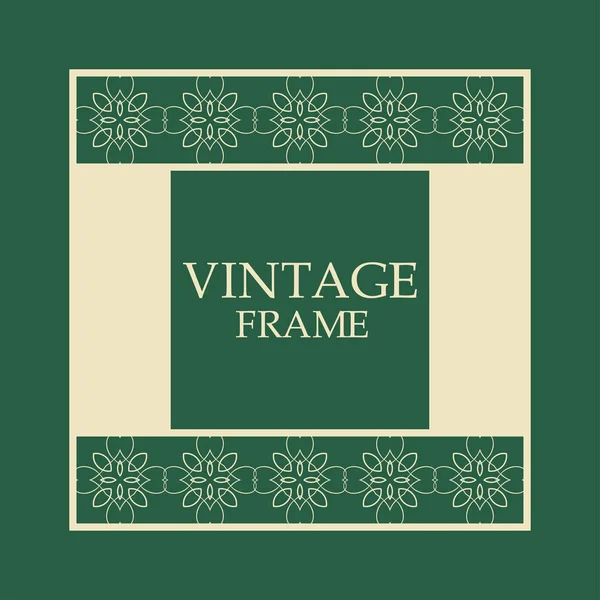 Retro ornamental frame — Stock Vector