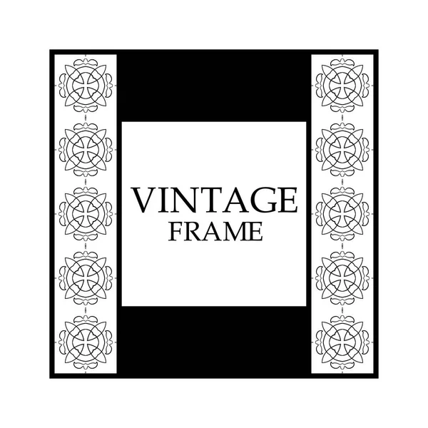 Retro ornamental frame — Stock Vector