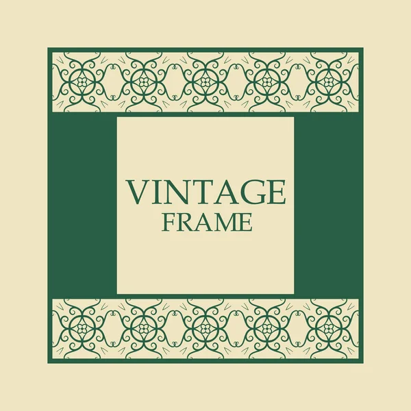 Retro ornamental frame — Stock Vector