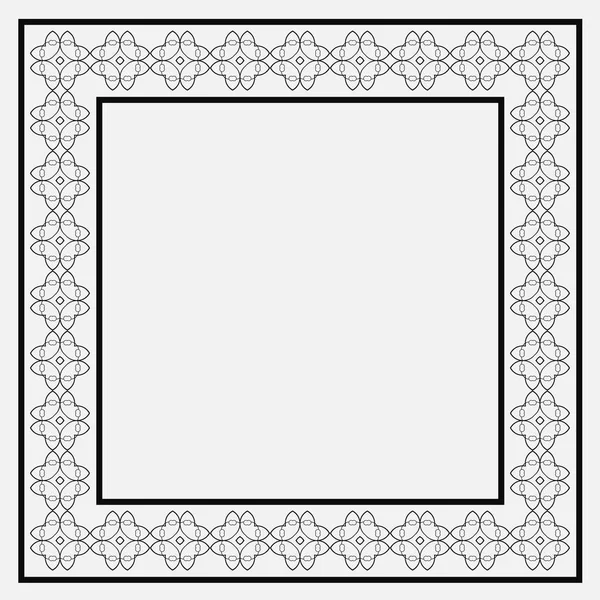 Dekorative Bordure Haben Wie Ein Spiegelmuster Diesem Design