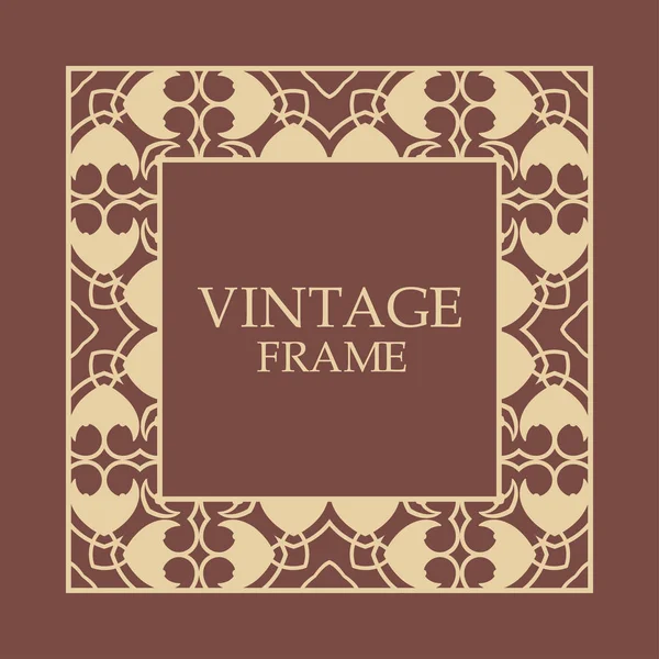 Vintage dekoratív keret — Stock Vector