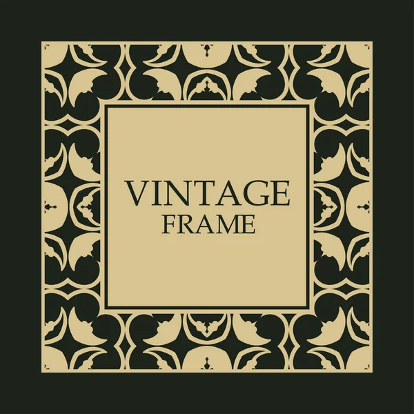 Cadre décoratif vintage — Image vectorielle