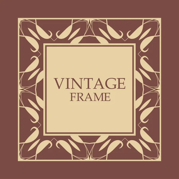 Cadre décoratif vintage — Image vectorielle