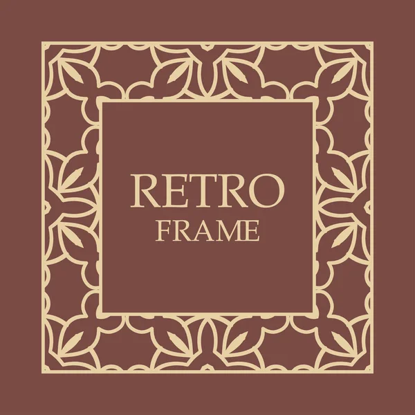老式装饰框架 — 图库矢量图片